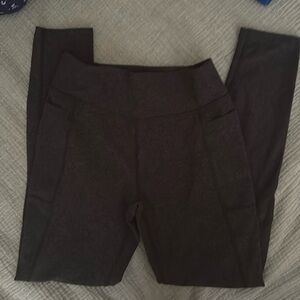 Dark GREY Leggings - with side pockets!
